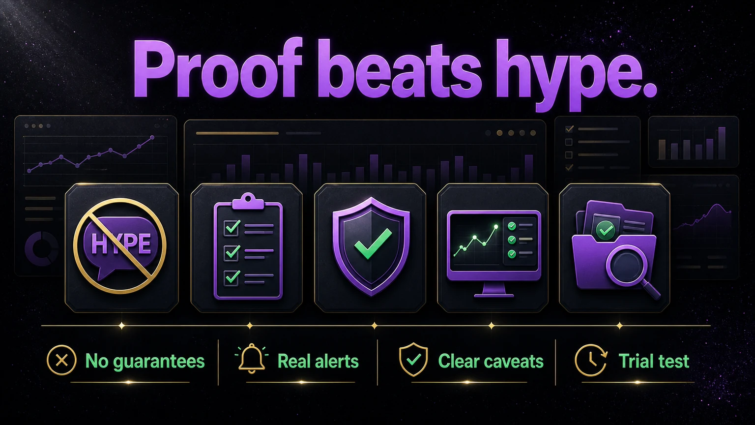 Proof beats hype reselling scam infographic