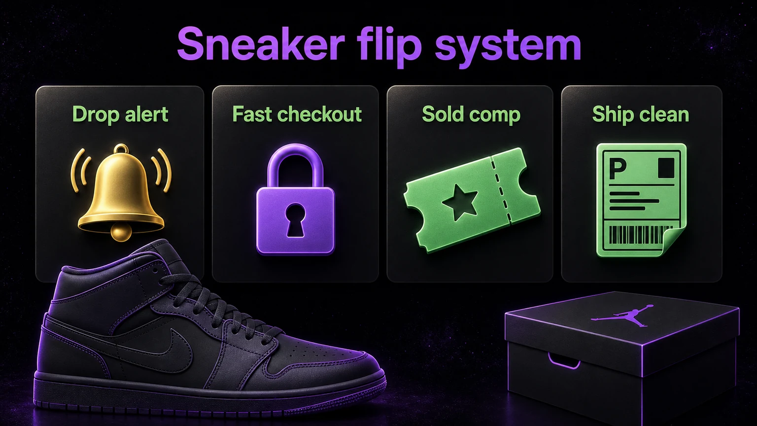 Checklist for flipping sneakers without relying on luck