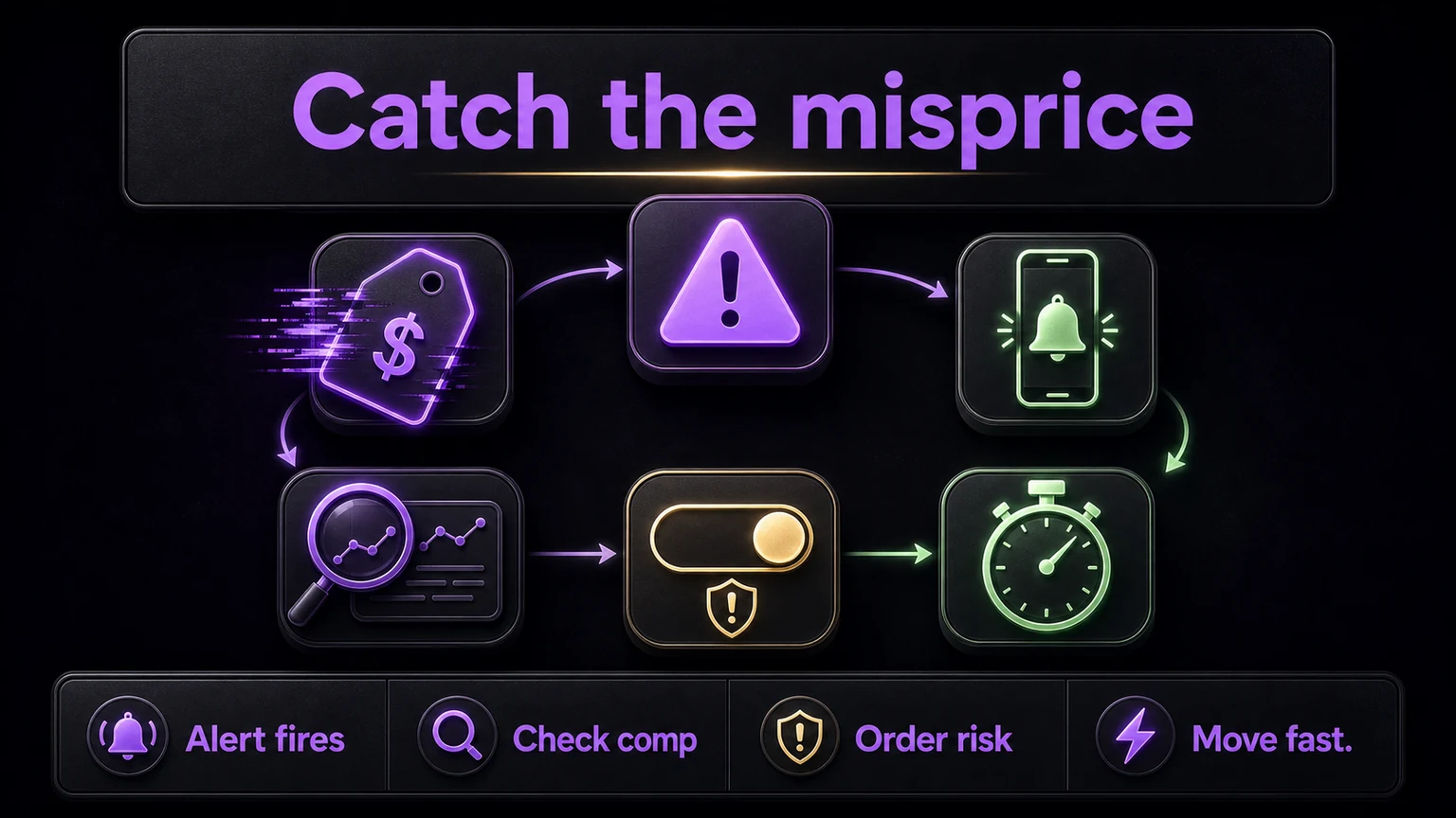 Catch the misprice price error infographic