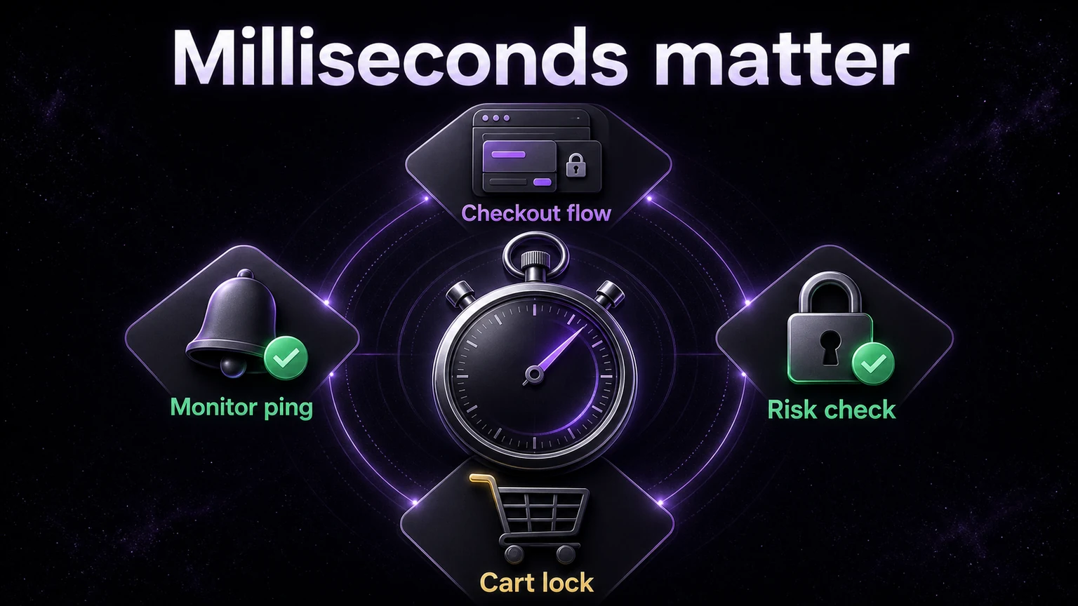 Milliseconds matter autocheckout infographic